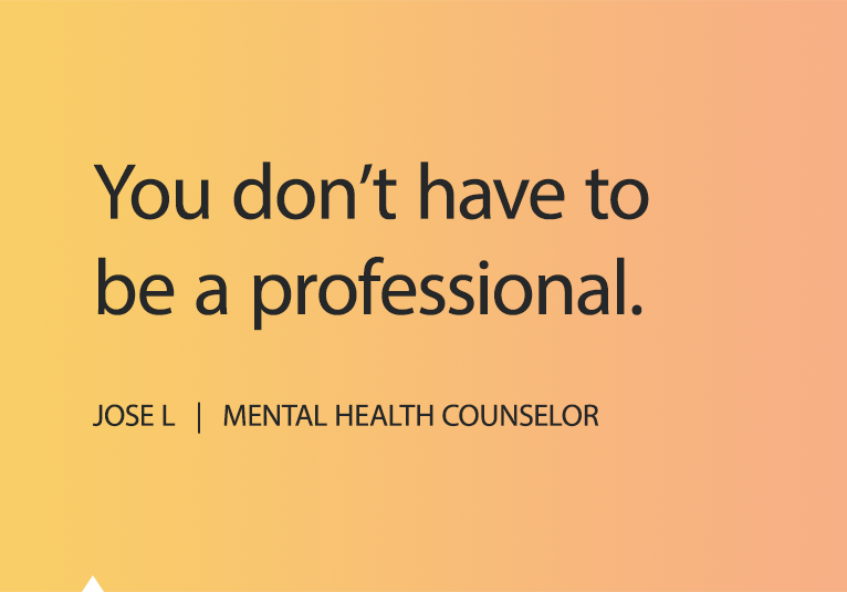 Sometimes its more than enough <strong>to just sit and listen.</strong>